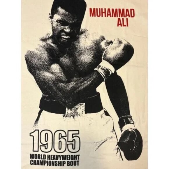 NWT Muhammad Ali Boxing Graphic 5XL Short Sleeve Men's T-shirt tee - Picture 3 of 3